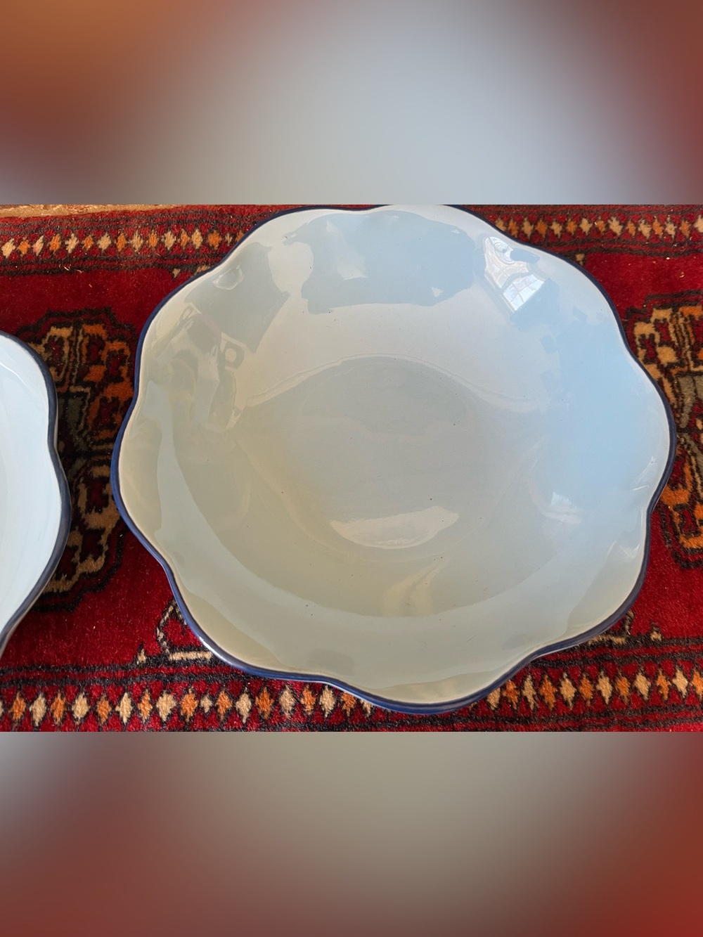 Kate spade New York Garden Party Blue Pasta Bowl 9” New - Picture 2 of 6